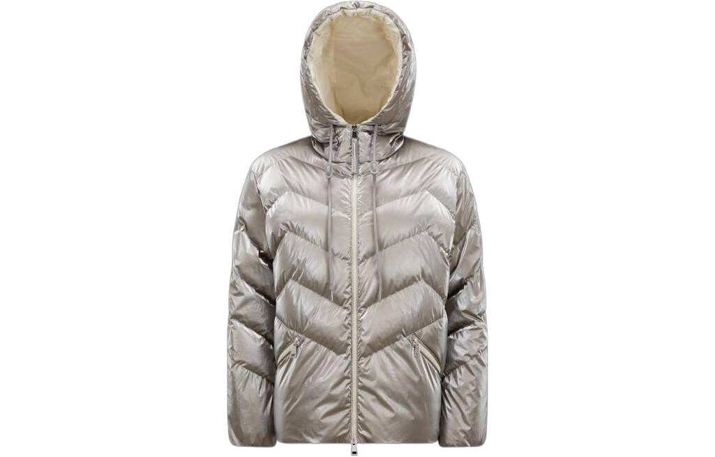 

Пуховик женский серый Moncler
