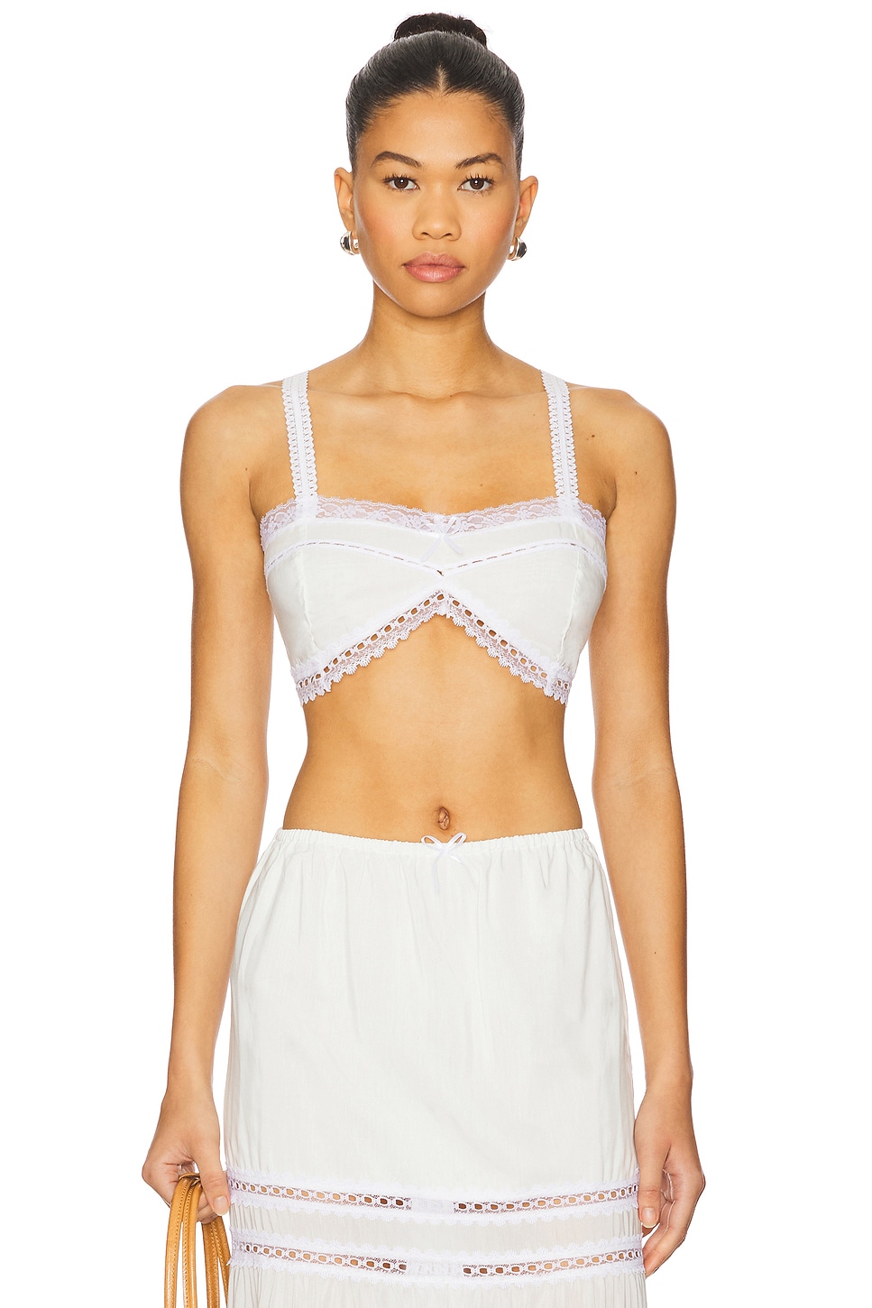 

Нежный кружевной бралет Swf, antique white