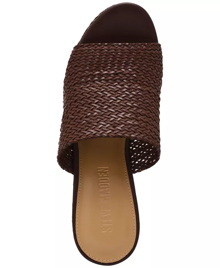 Женские шлепанцы Cassi на платформе и танкетке Steve Madden, серый — фото 4