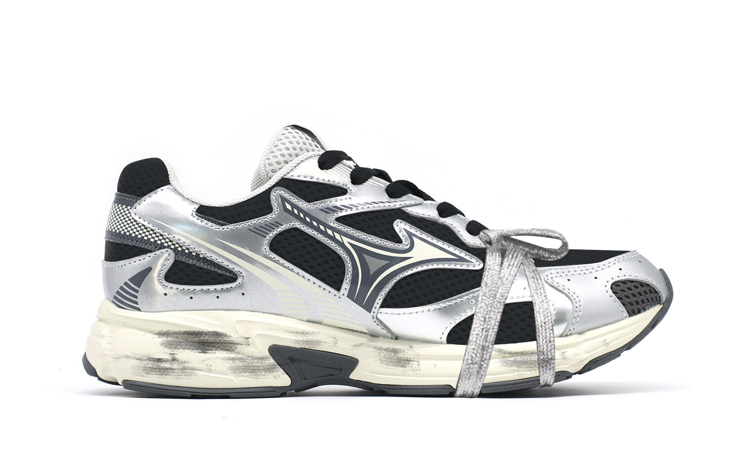 

Кроссовки Speed 2K Lifestyle унисекс с низким верхом, серебристо-черный Mizuno