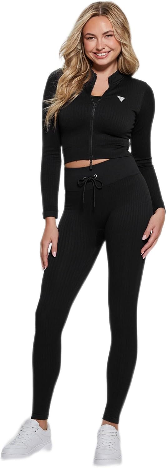 

Женские леггинсы Guess Rib-Seamless 4/4, Jet Black