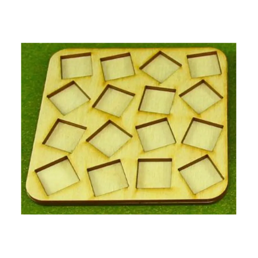 

Поднос для схваток — 16 фигурок, квадратные основания 25 мм, Miniature Movement Trays - Skirmish (Litko Aerosystems)