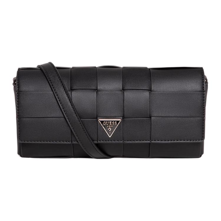 

GUESS Искусственная кожаная сумка через плечо, женская черная, Black