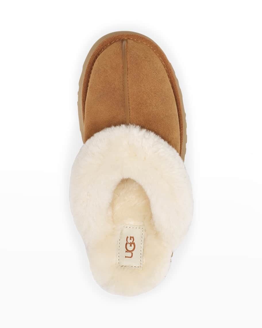 Тапочки Disquette из замши и овчины на платформе UGG — фото 3