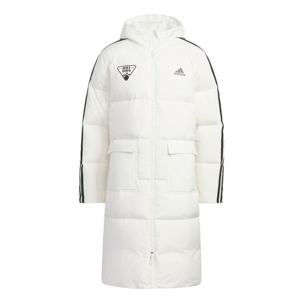 

Куртка оригинальные длинные пуховики Adidas, белый