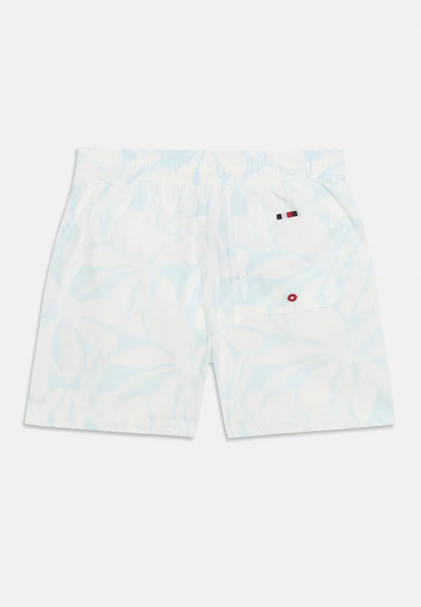 Оригинальные плавки средней длины с принтом. Tommy Hilfiger, Abstract Hibiscus/ Keepsake Blue — фото 2