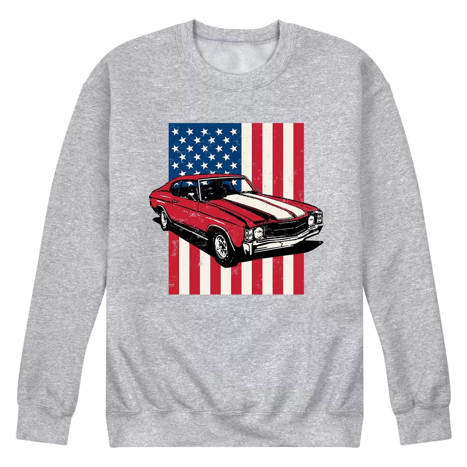 

Мужской свитшот с рисунком Muscle Car и американским флагом Licensed Character
