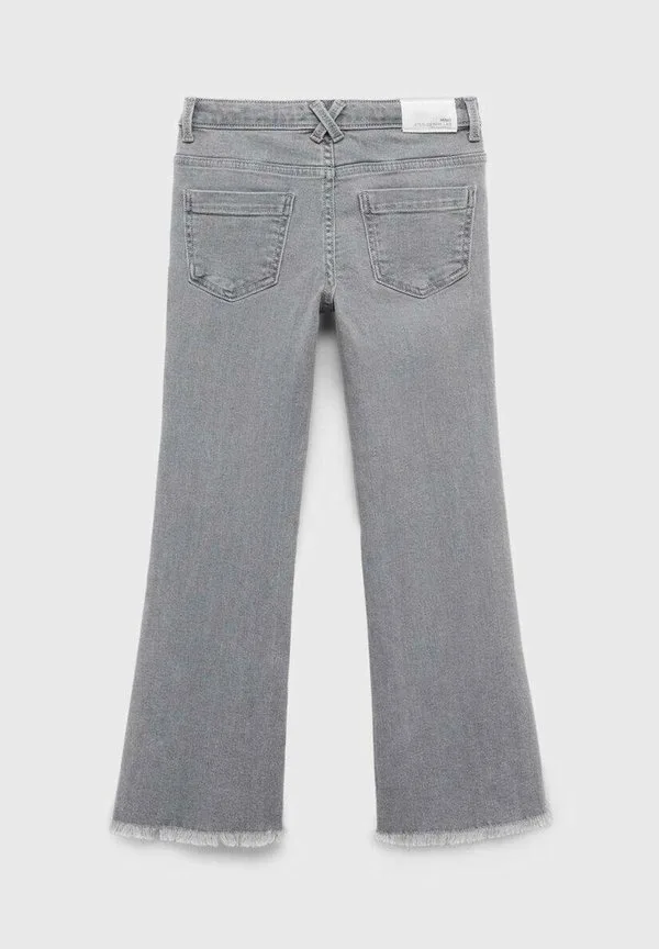 Детские расклешенные джинсы Mango Kids, Grey Denim — фото 3