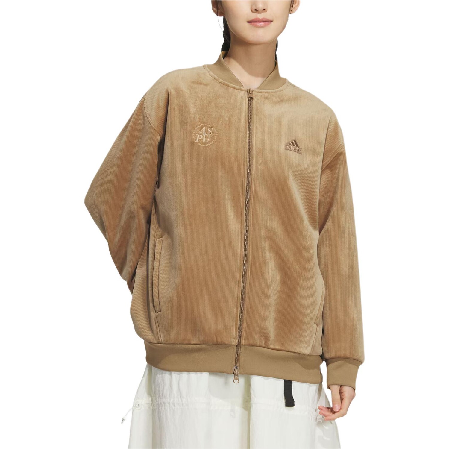 Куртка женская Lounge, цвет Desert Brown Adidas — фото 2