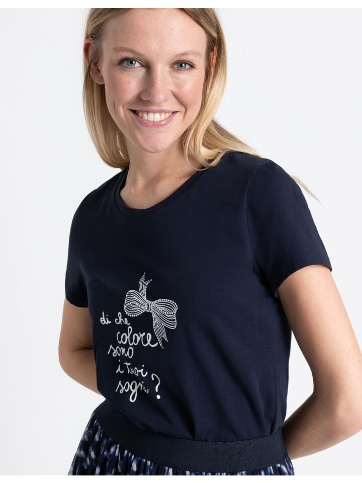 

Футболка More & More Wordingshirt, цвет marine