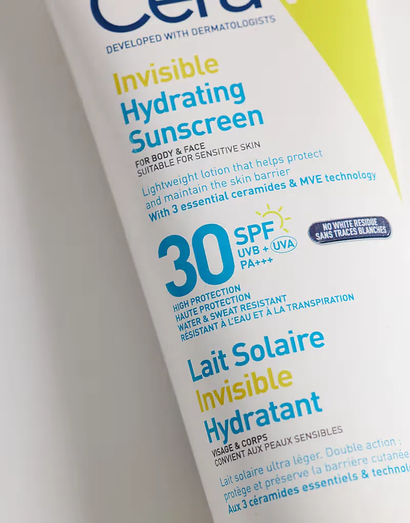 Увлажняющий солнцезащитный крем CeraVe Invisible SPF 30, 177 мл — фото 3