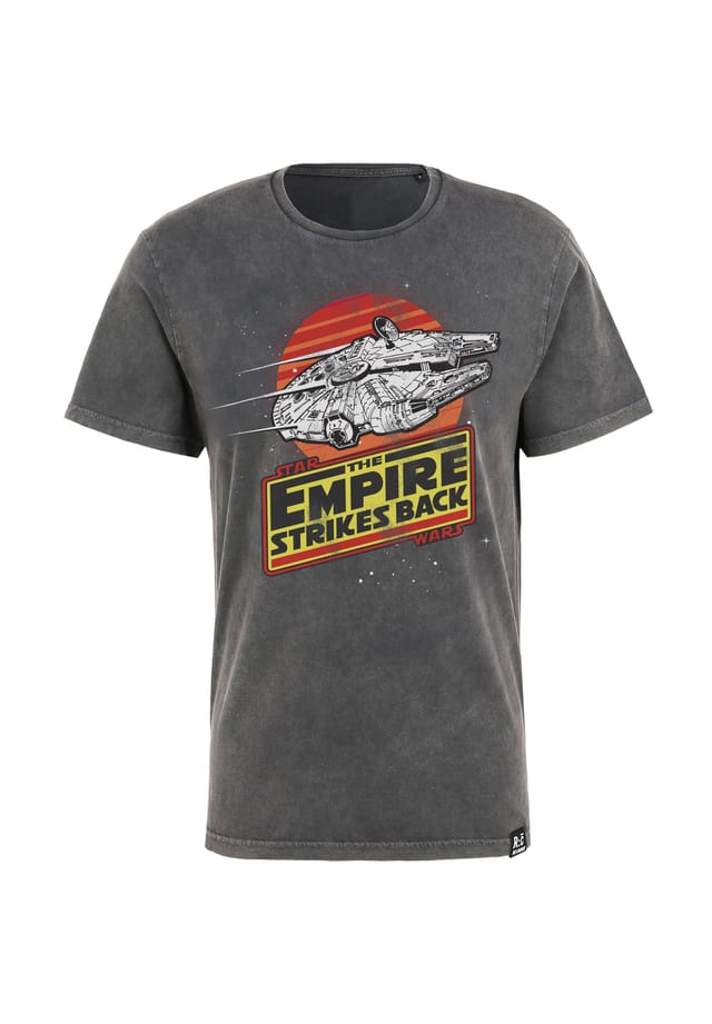 

Футболка Star Wars Empire Strikes Back Millenium Falcon с крутым принтом Star Wars Re:Covered, черный