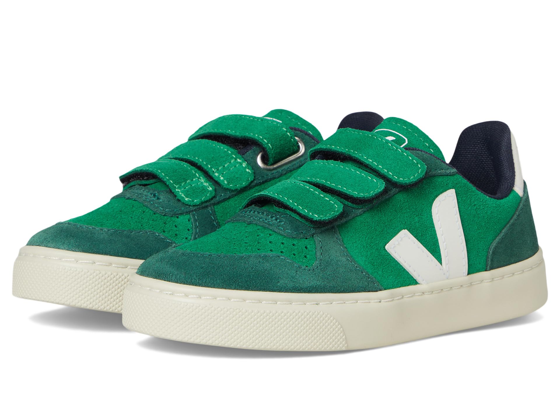 

Кроссовки VEJA Kids Small V-10 Suede, цвет Emeraude/White