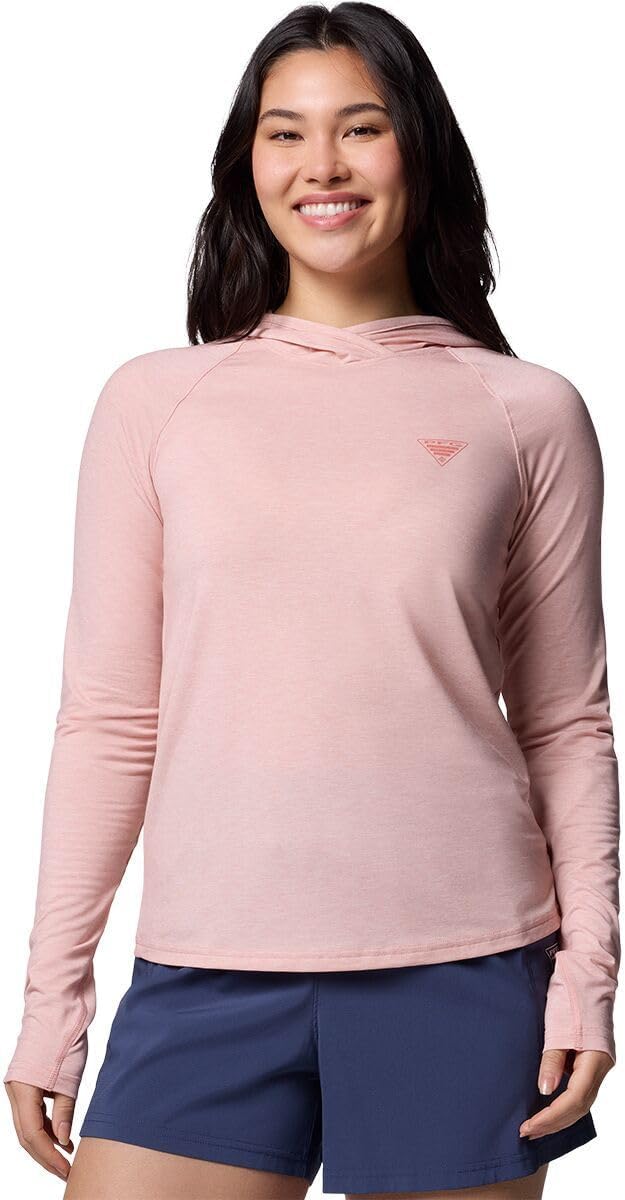 

Columbia женская толстовка PFG Uncharted, Faux Pink Heather 2024, Розовый, Columbia женская толстовка PFG Uncharted, Faux Pink Heather 2024