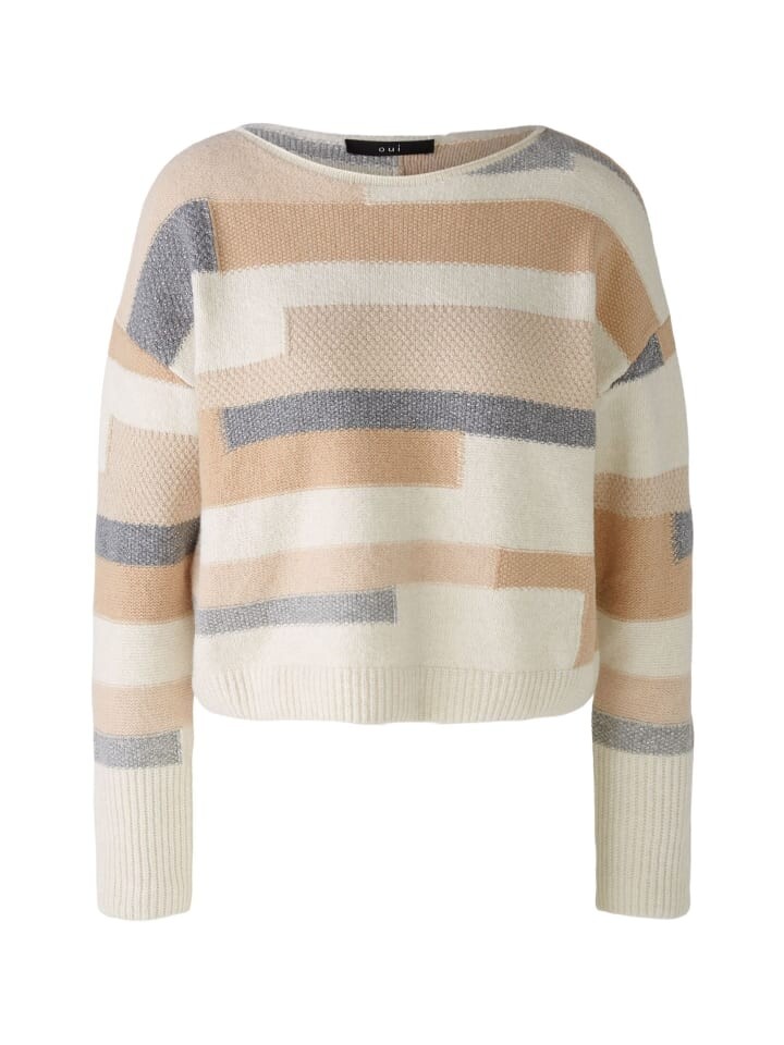 

Пуловер Oui Pullover, цвет lilac camel