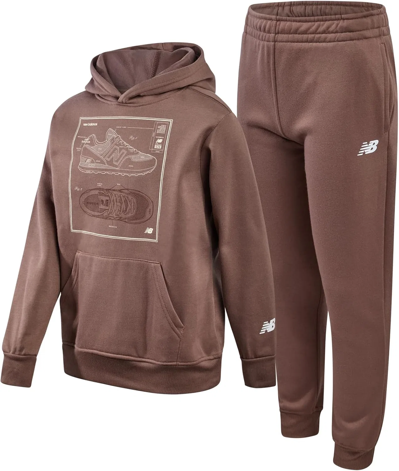 Детский спортивный костюм New Balance, New Brown