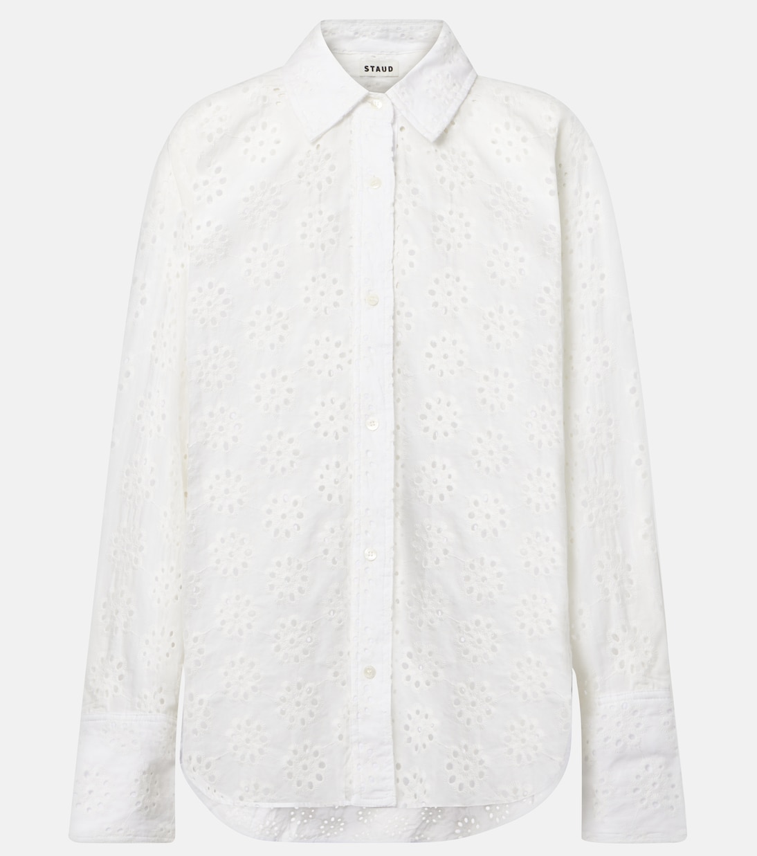 

Коттоновая рубашка с люверсами Colton Staud, White Eyelet