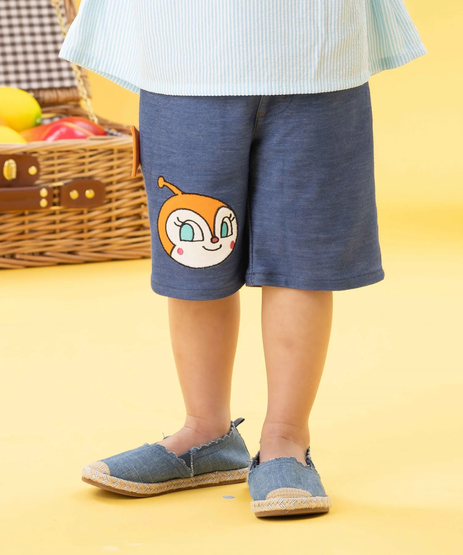 APKC/(K) Брюки с аппликацией с 3D-мотивом Anpanman Kids Collection, Navy
