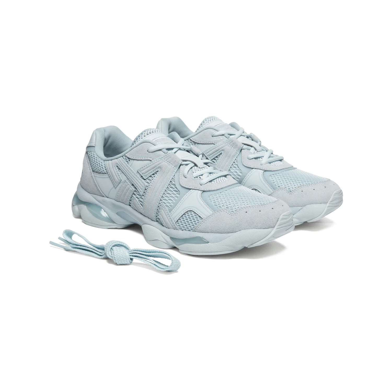 Onitsuka Tiger TIGRUN Textile, Synthetic Leather Low top Casual Shoes Unisex Light Blue — фото 4