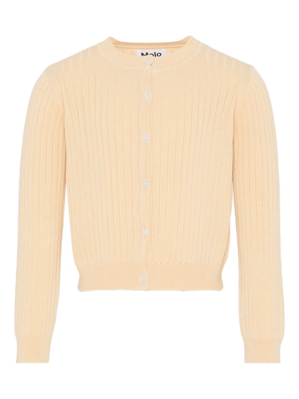 

Кардиган в рубчик на пуговицах Molo, нейтральный