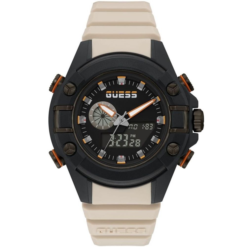

Часы из бежевой смолы GUESS