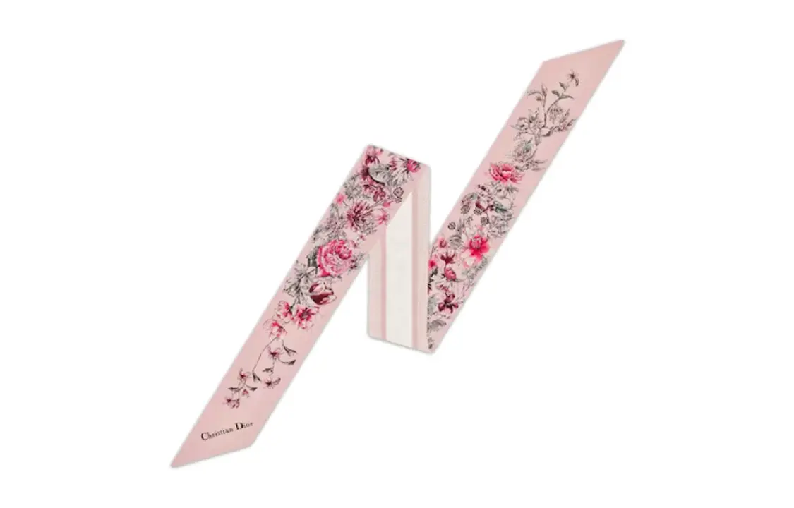 

DIOR Шёлковый шарф женский розовый, Pink
