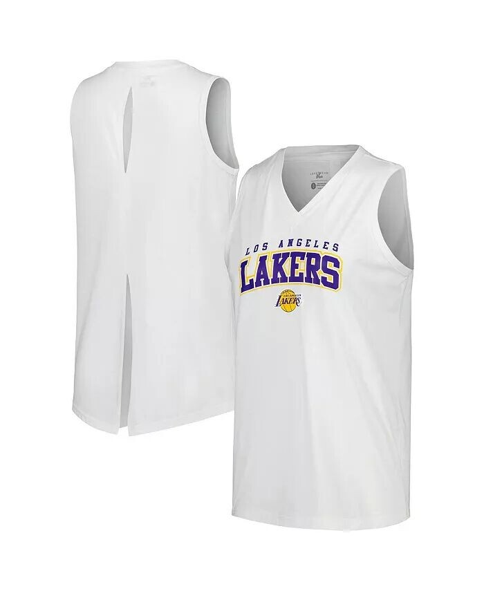 

Женская белая майка Los Angeles Lakers Paisley Peekaboo Levelwear