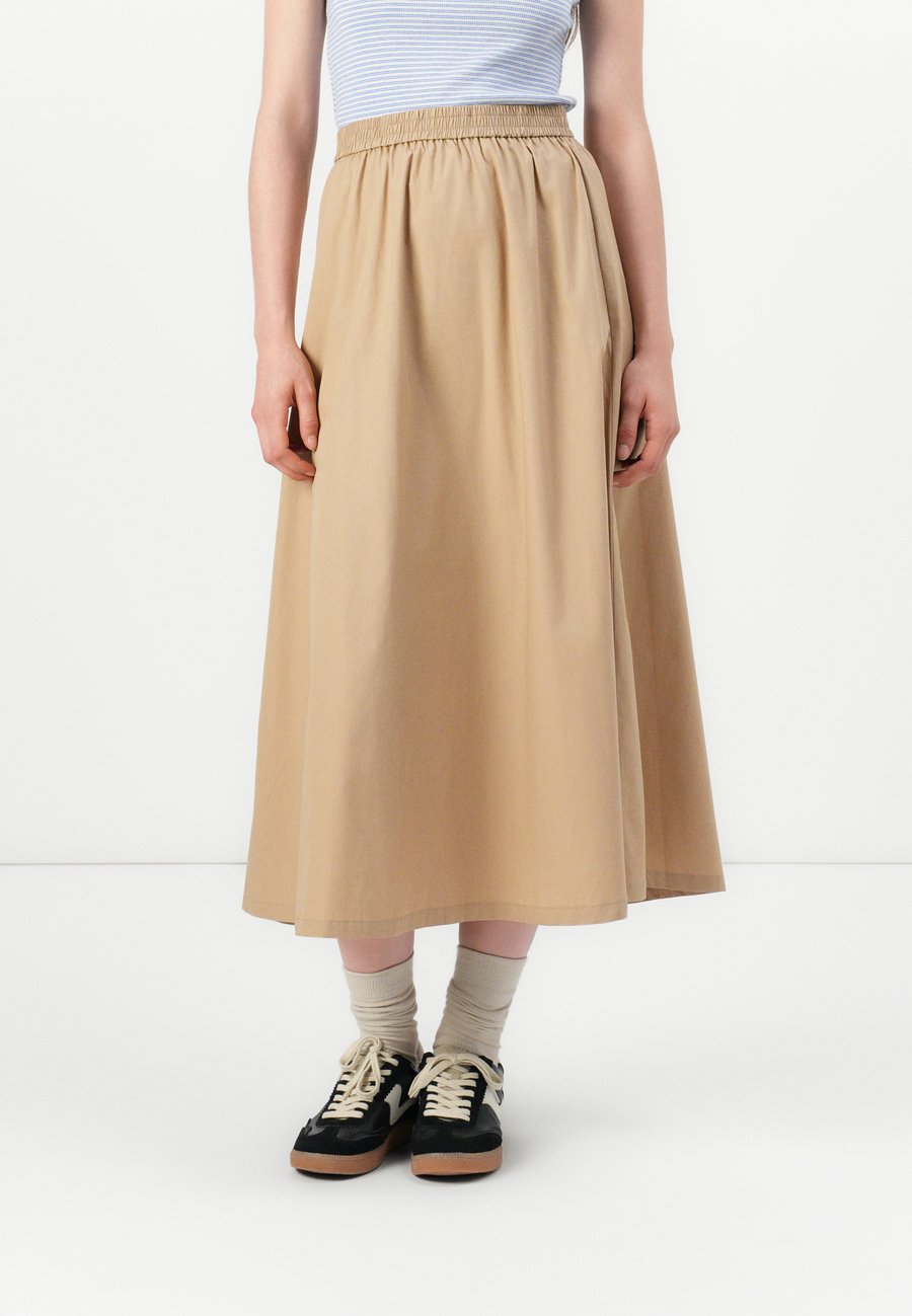 

Юбка ONLY ONLANIQA LONG SKIRT , Tannin/Beige