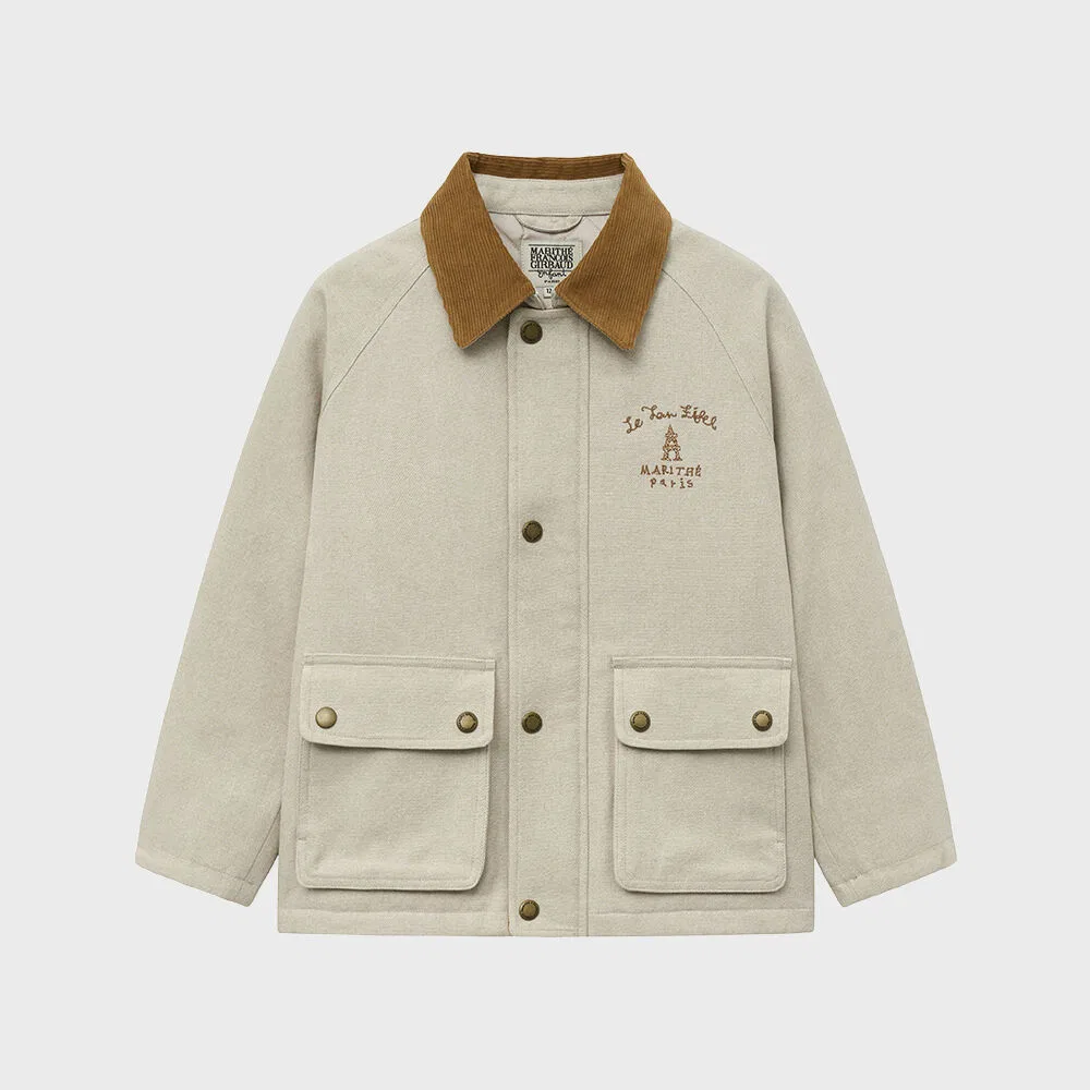 Детская куртка Enfant Hunting бежевая от Marithé Kids