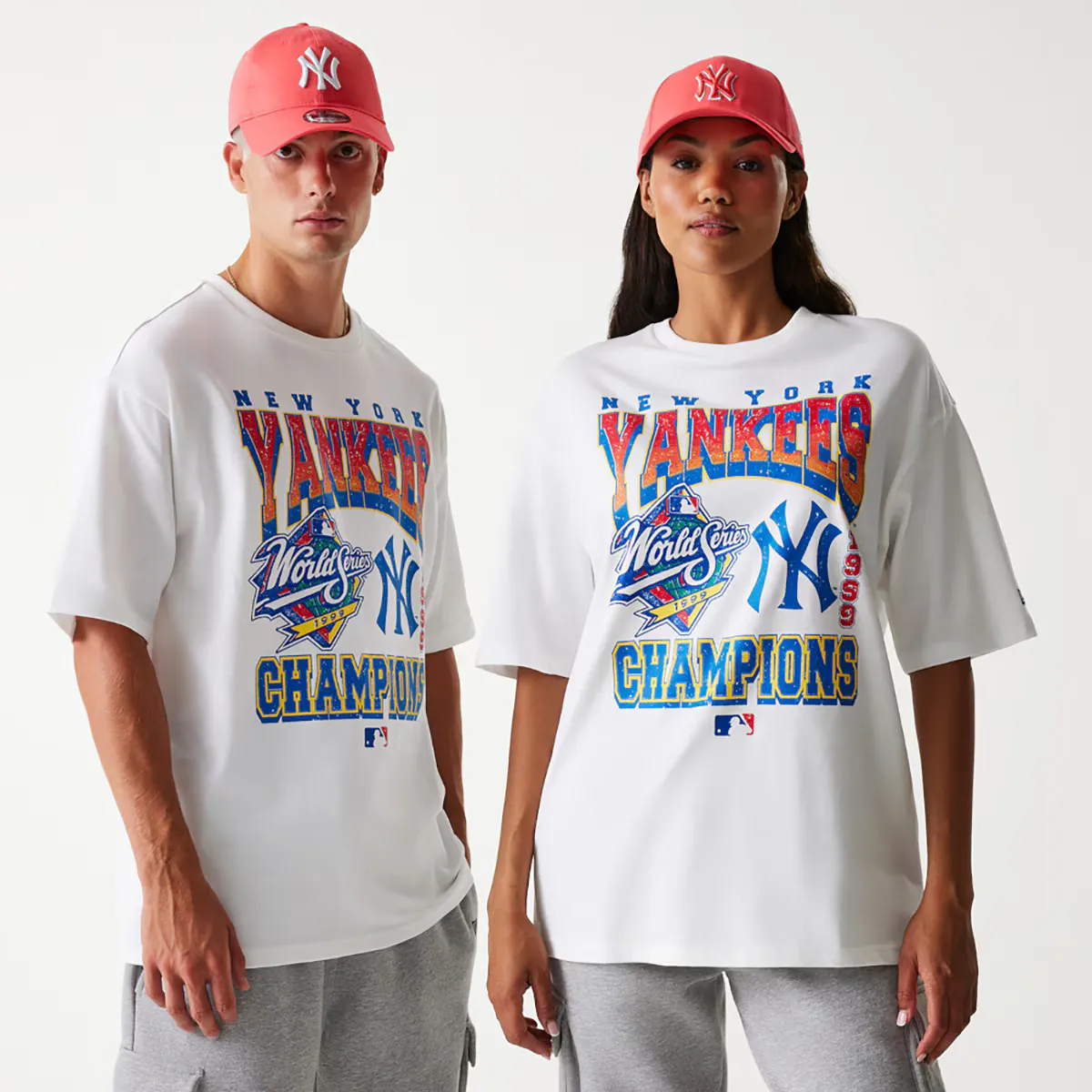 

Футболка оверсайз New York Yankees MLB World Series New Era, белый