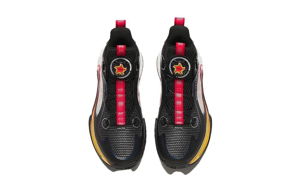 Детские баскетбольные кроссовки GS Mid-top Black Anta Kids, черный — фото 3