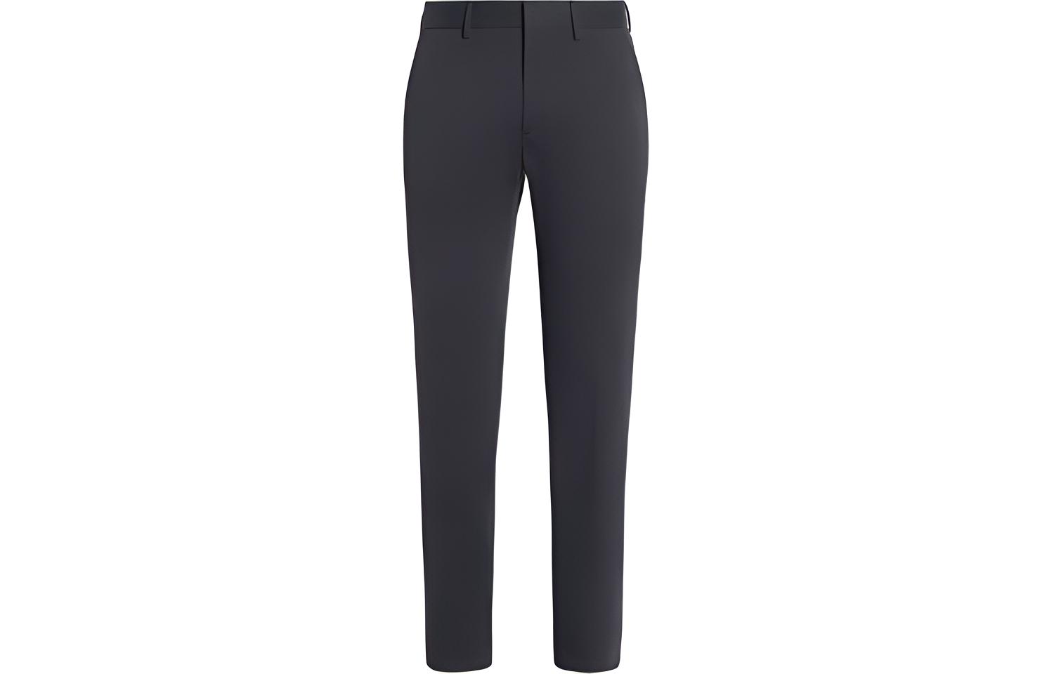 

Узкие хлопковые брюки Ermenegildo Zegna, серо-голубые