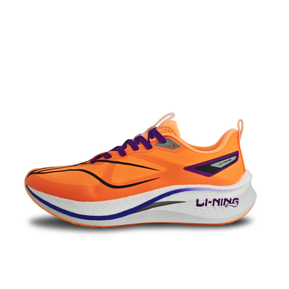

LINING Кроссовки для бега Red Hare 7 Pro с амортизацией, противоскользящие, износостойкие, низкие, мужские, оранжево-фиолетового цвета