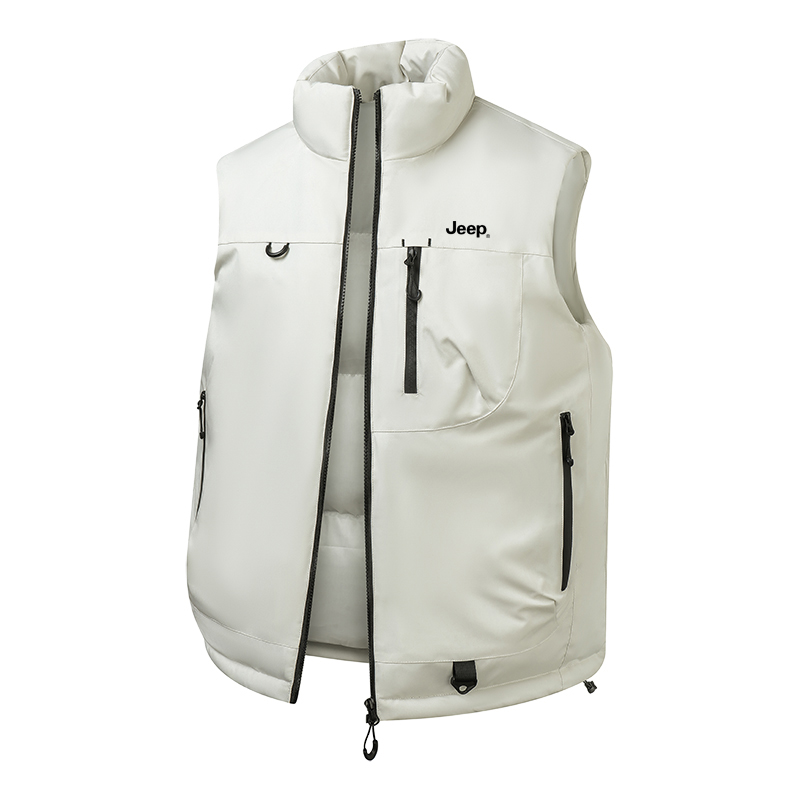 

Жилет Unisex Stand Collar Thickened Others Jeep, белый