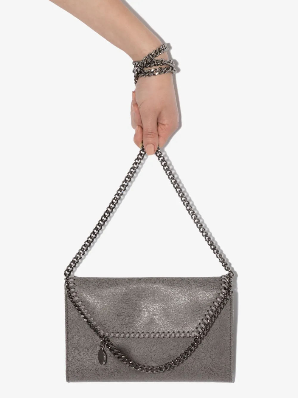 Сумка на плечо Falabella с цепочкой STELLA MCCARTNEY, серый — фото 3