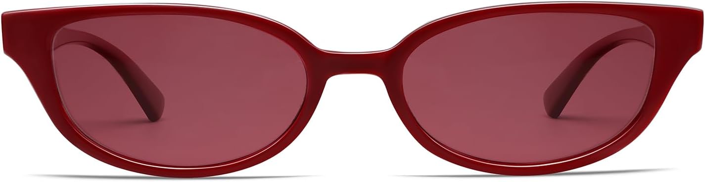 

Солнцезащитные очки VANLINKER в стиле ретро, ​​полуовальные, поляризованные, для женщин и мужчин, модные, маленькие, в винтажном стиле 90-х, узкая прямоугольная оправа VL9833, C4-red