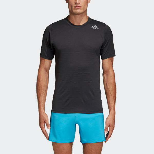 Футболка adidas Fl_360 Z Ft Grd Running Sports Training Short Sleeve Black, черный — фото 3
