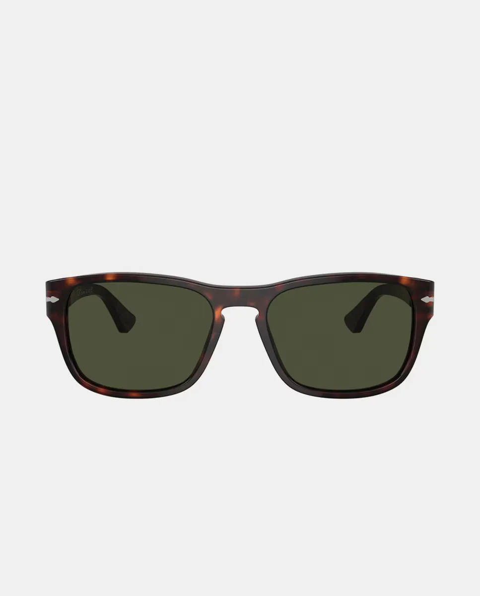 

Солнцезащитные очки унисекс из прямоугольного ацетата Persol, коричневый