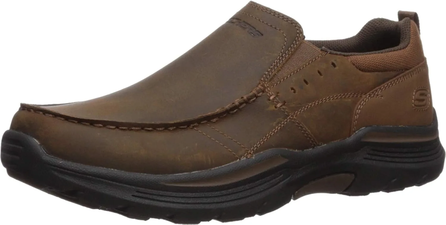 Мужские кожаные лоферы Skechers