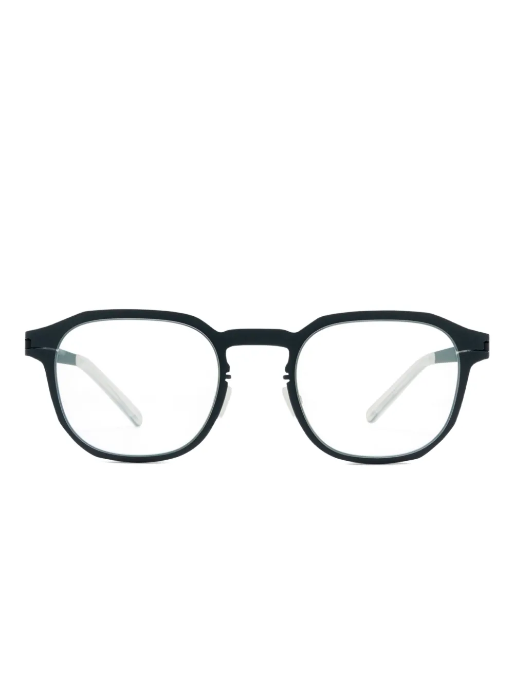 

Очки с геометрической оправой Mykita, синий