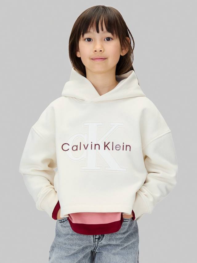 

Детский худи CK Calvin Klein, Whitecap Grey