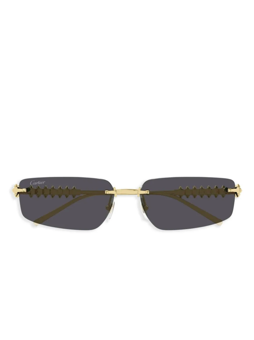 

Солнцезащитные очки в геометрической оправе Cartier Eyewear, золотой