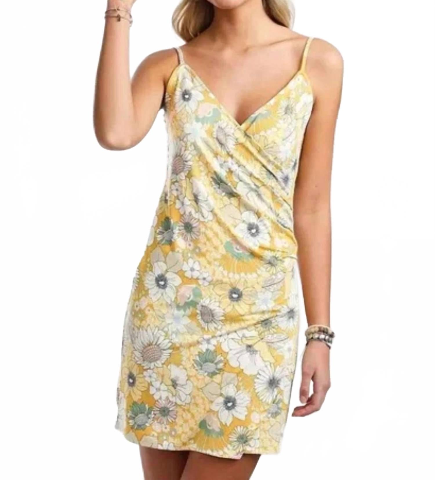 

Кики мини-платье с цветочным принтом в желтом O'Neill