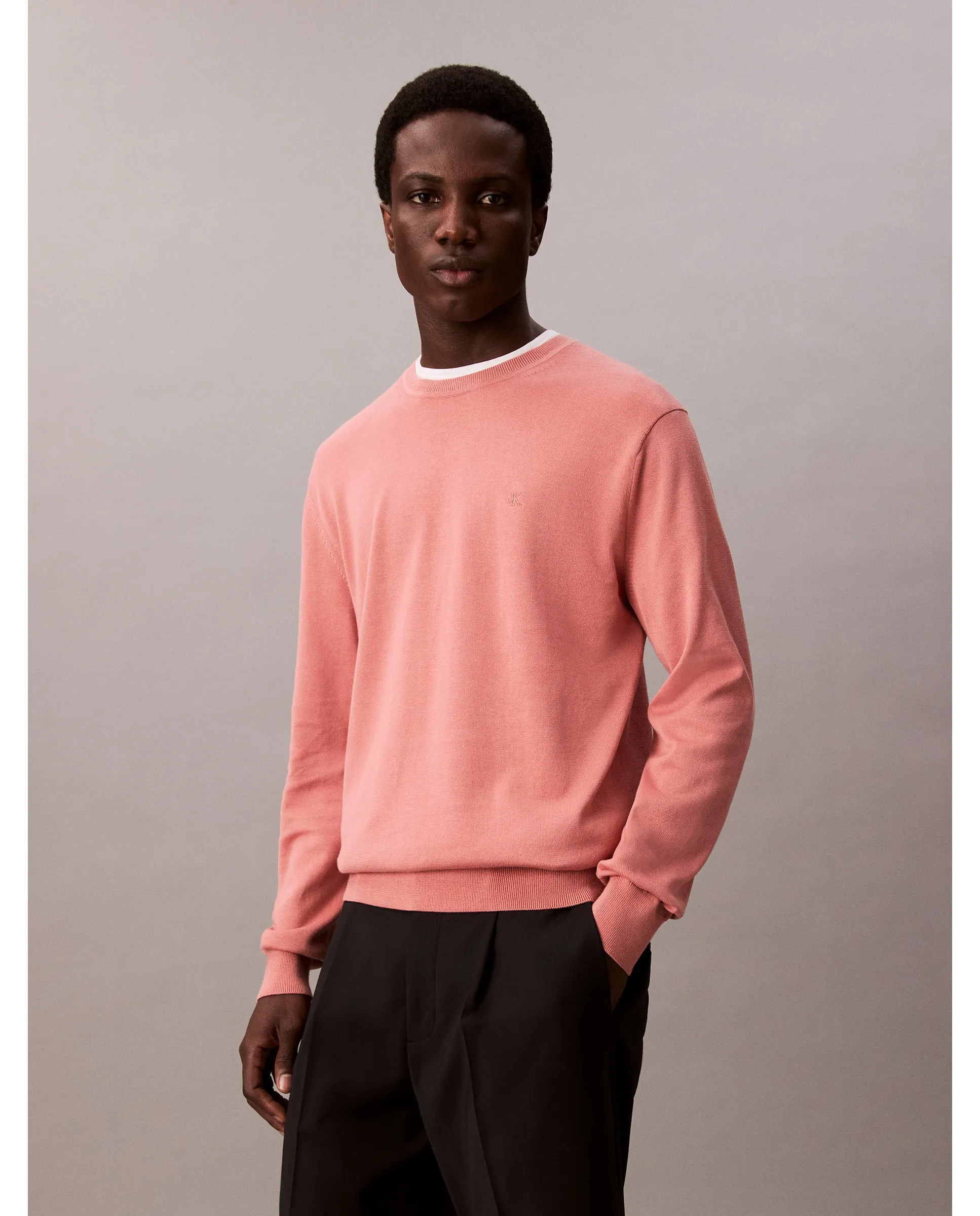 

Хлопковый мужской свитер Calvin Klein, розовый