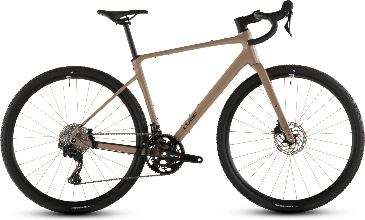 

Гоночный велосипед Cube nuroad race (2026) - gravelbike - cappuccino´n´black