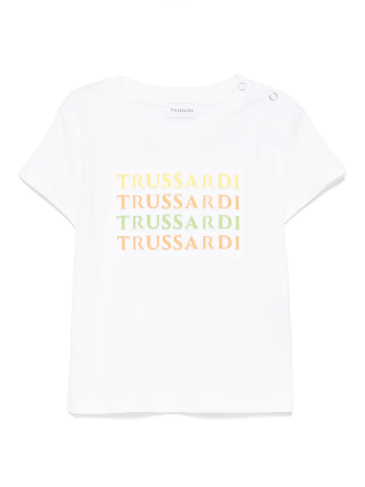 

Футболка с тисненым логотипом TRUSSARDI JUNIOR, белый