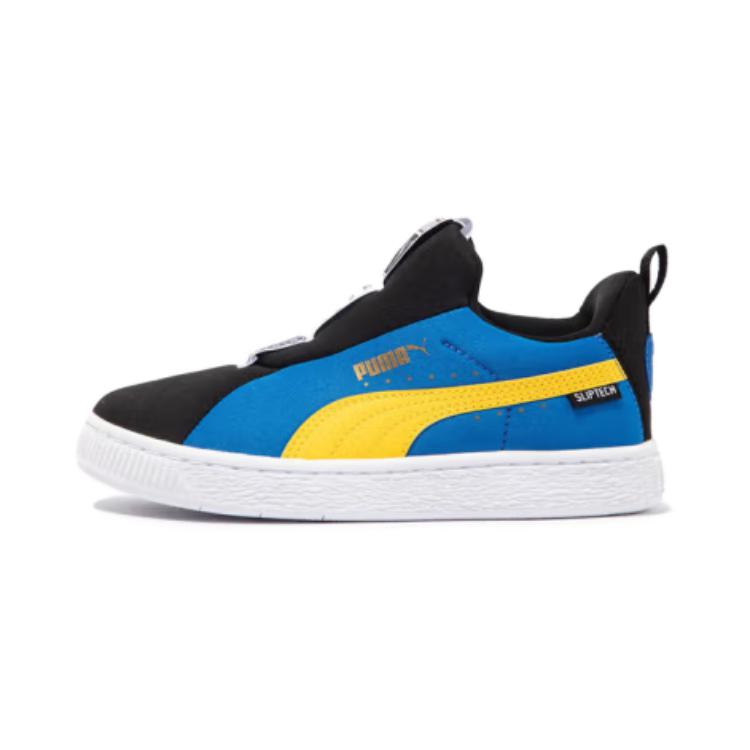 

PUMA Низкие детские кроссовки для скейтбординга, черные, синие, желтые, для детей от 3 до 7 лет