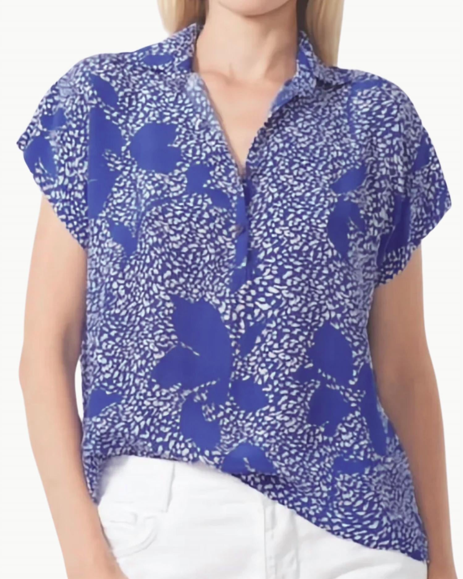 

Блузка Abby в цвете конго-кобальт GILNER FARRAR, Congo Cobalt