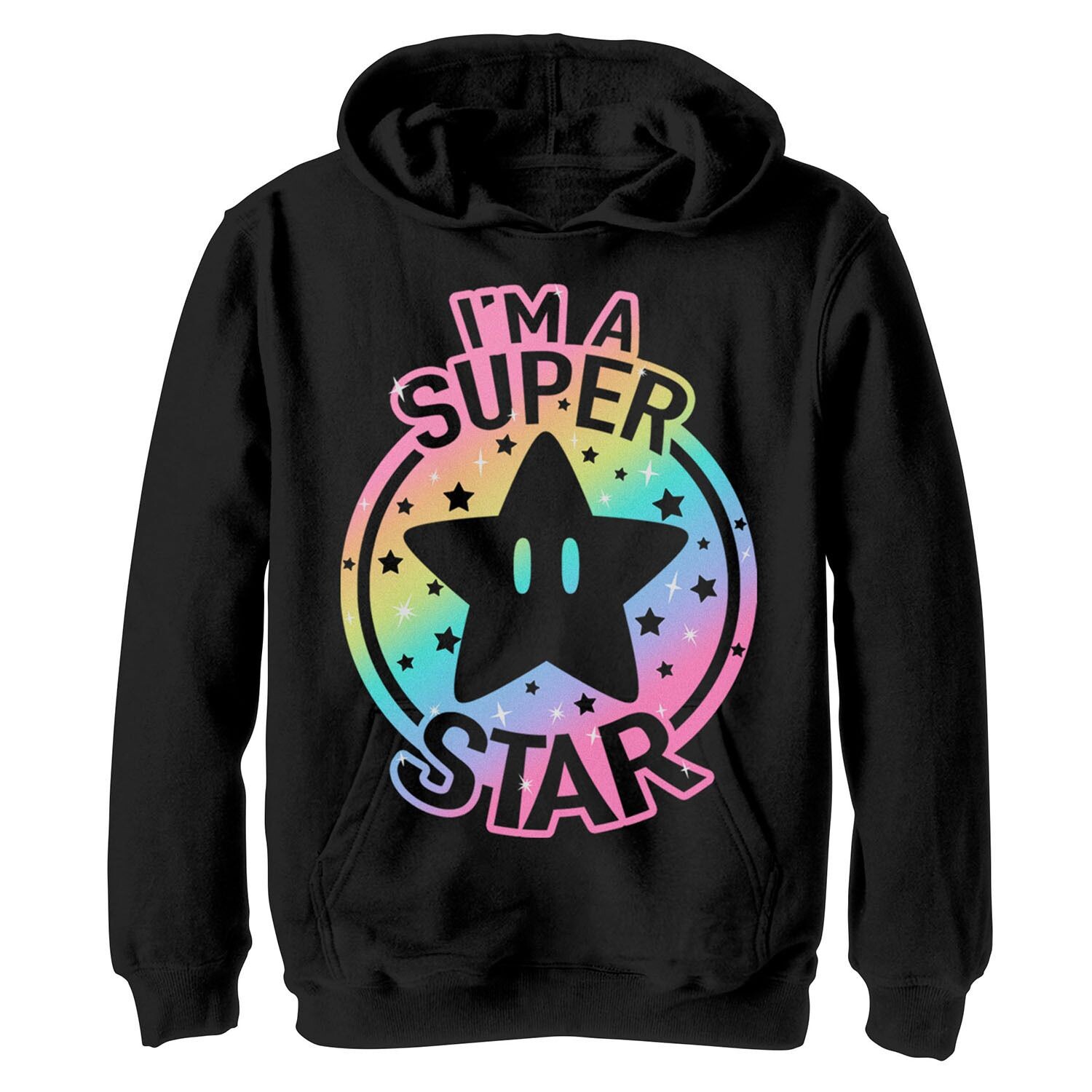 

Толстовка с радужным градиентом Nintendo Super Mario Pride I’m A Super Star для мальчиков 8–20 лет Licensed Character