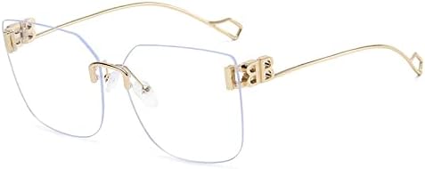 

Женские солнцезащитные очки в металлической оправе 2027 года, без оправы, овальной формы, с градиентным переходом цвета, винтажный стиль, защита от ультрафиолета UV400 MTZJH, C8